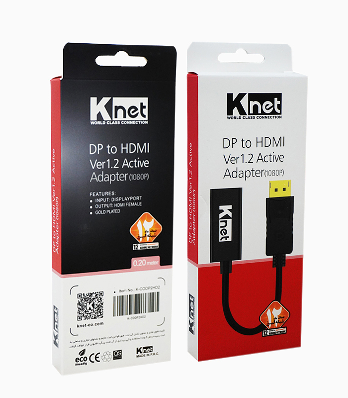 CONVERTOR DP TO HDMI M 1080P 0.2M K-NET