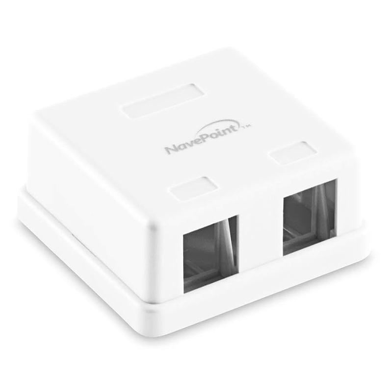 SURFACE MOUNT BOX + KEYSTONE JACK K-NET 