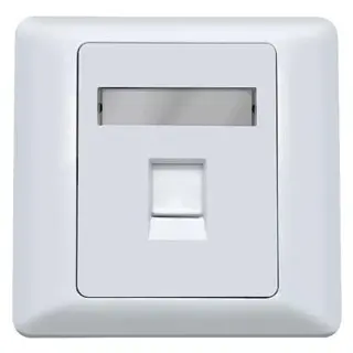 FACE PLATE NWP SHUTTERED 1 PORT
