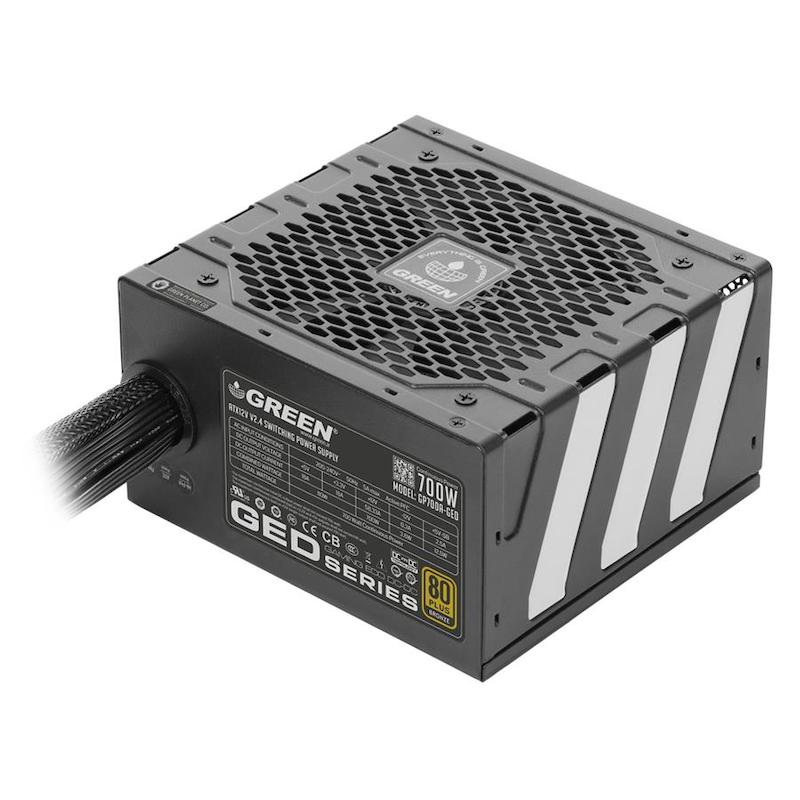 منبع تغذیه کامپیوتر گرین مدل GP700A-GED 80 Plus Bronze توان 700 وات Green GP700A-GED 80 Plus Bronze 700W Power Supply