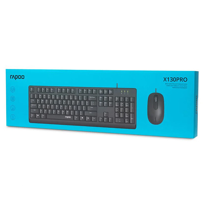 KEYBOARD + MOUSE RAPOO X130 PRO