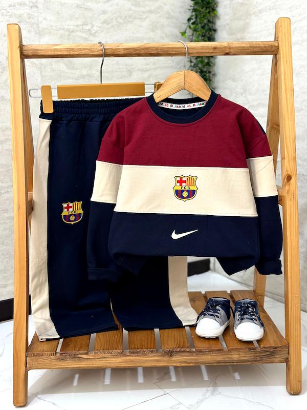 بلوز و شلوار پسرانه ی بارسلونا پک 10 تایی