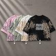 تیشرت تک کراپ پلنگی miu miu پک 20 تایی