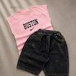 وست و شلوارک جین اسپورت BOSTON پک 4 تایی