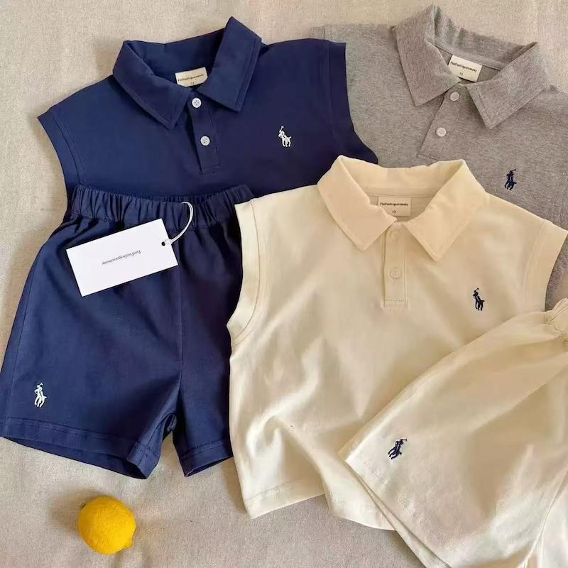 ست تاپ-شلوارک یقه دار polo