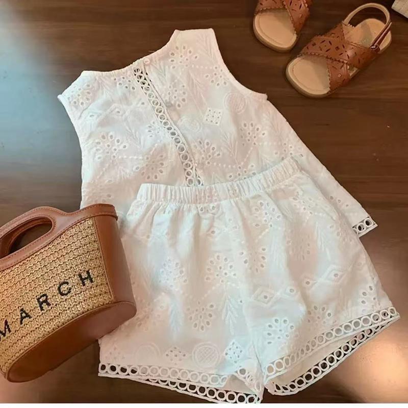 ست تاپ-شلوارک خامه دوزی