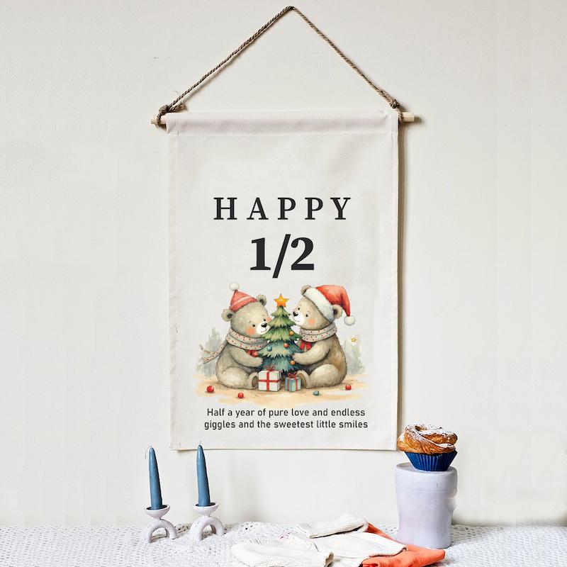 دیوارکوب شش ماهگی تدی زمستونی