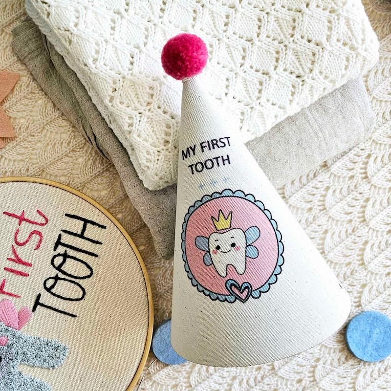 کلاه دندونی صورتی