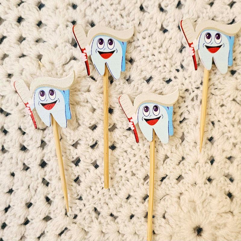 تاپر دندونی آبی (پک 5 تایی)