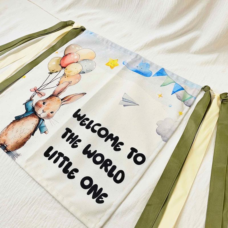 بنر ولکام خرگوش و بادکنک