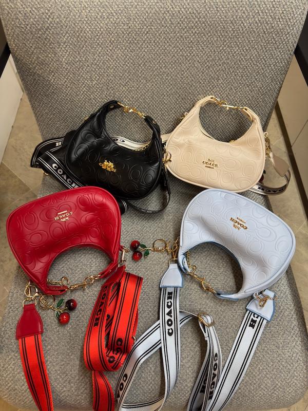 کیف کیفیت مستر کوچ همراه آویز گیلاس و‌بند پهنCOACH BAG