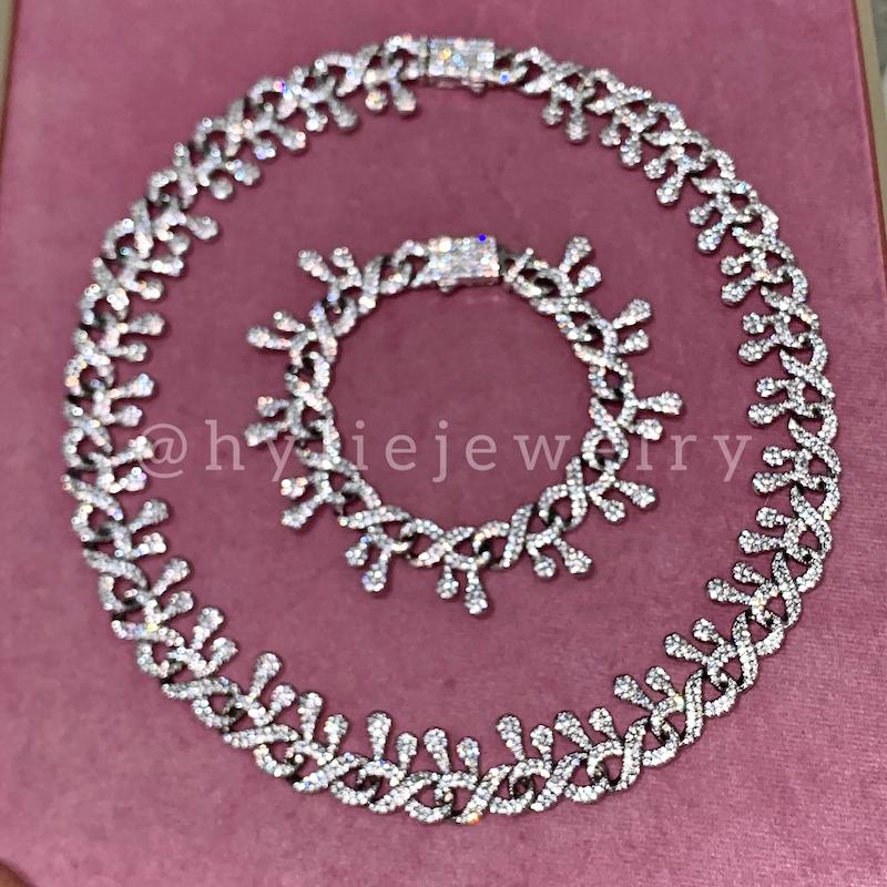 گردنبند/دستبند فول نگین اشکی (جداگانه)