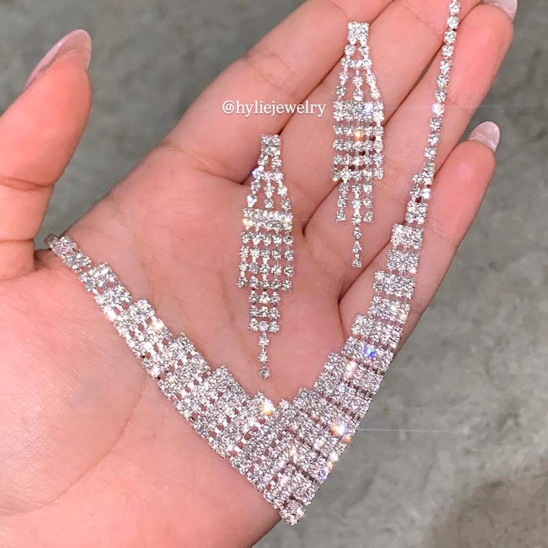 نیم ست جواهری مجلسی