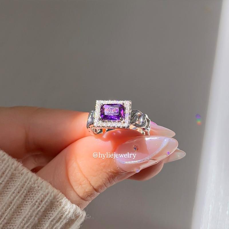 انگشتر کارتیر مستطیلی