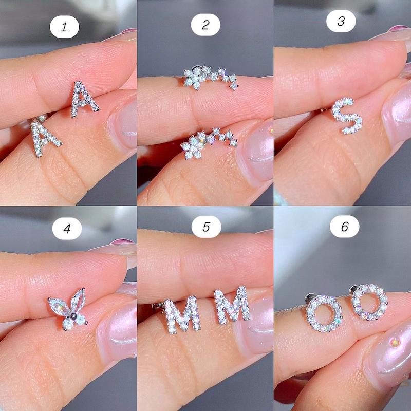 پیرسینگ گوش جواهری ۲