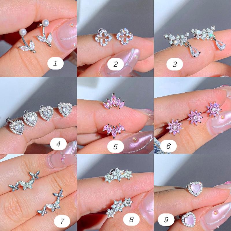 پیرسینگ گوش جواهری ۳