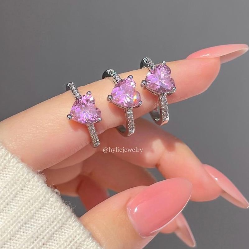 انگشتر قلب صورتی