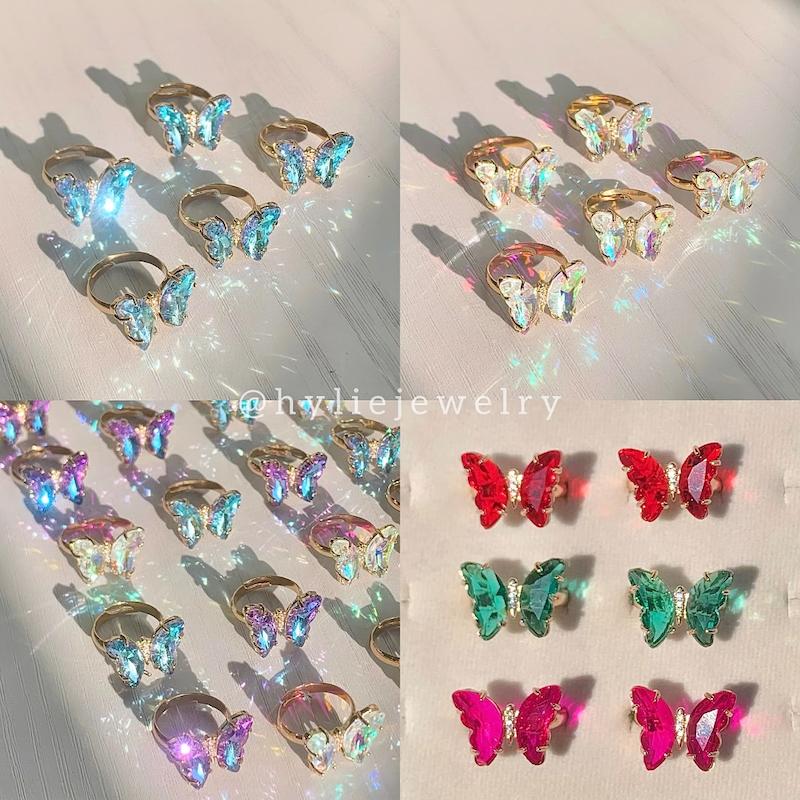 انگشتر پروانه سواروسکی