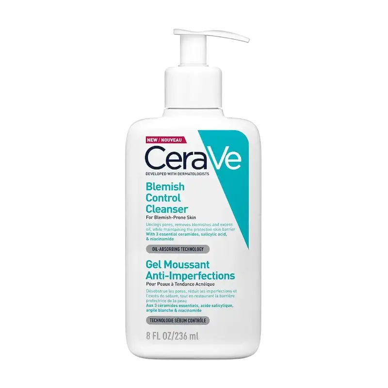 ژل شستشوی سراوی مخصوص پوست چرب و جوش‌دار | Cerave Foaming Facial Cleanser for Oily & Acne-Prone Skin