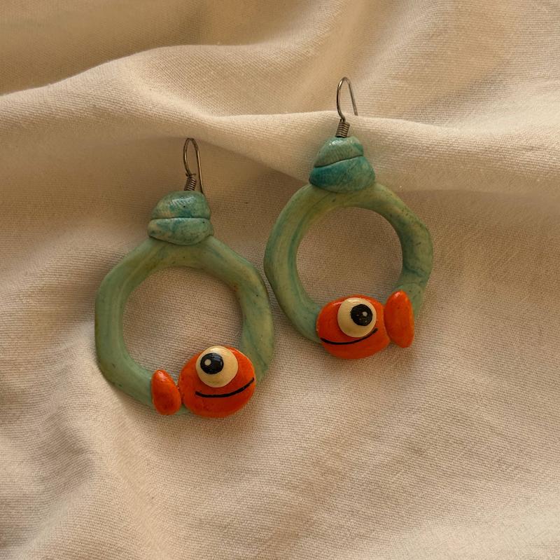 گوشواره خمیری 