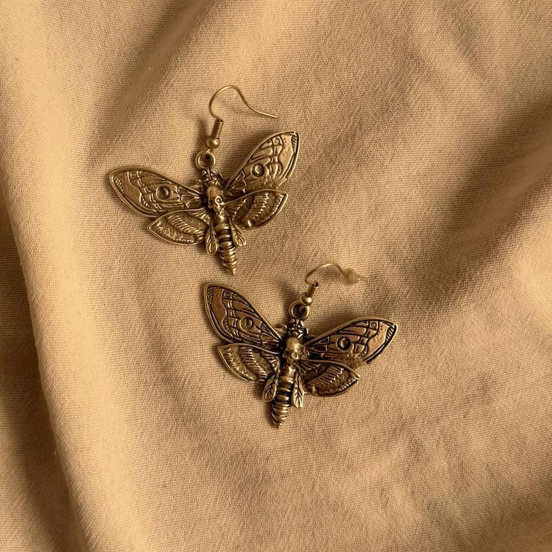 گوشواره ورشو پروانه اسکلت 