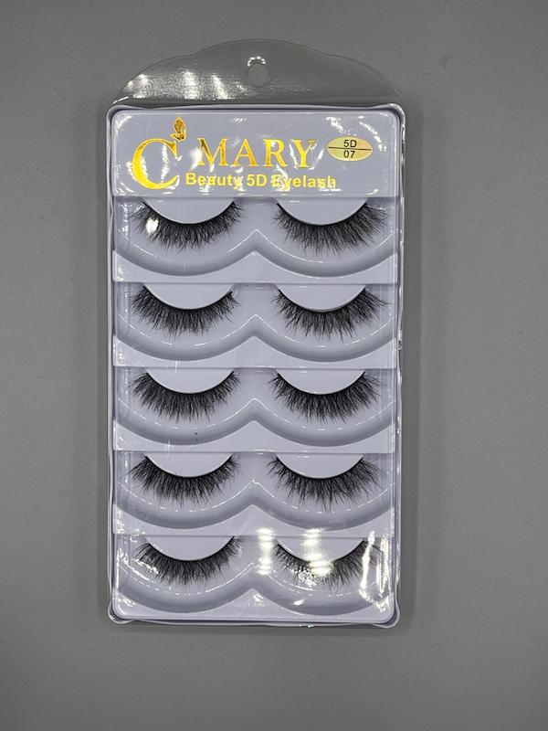 مژه ۵ جفتی 5d سیماری کد 07 (موی طبیعی)