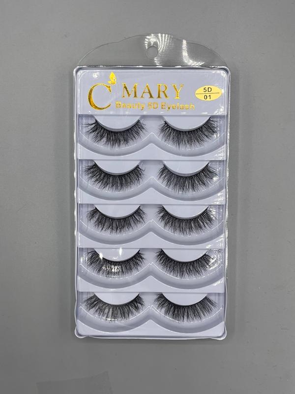 مژه ۵ جفتی 5d سیماری کد 01 (موی طبیعی)