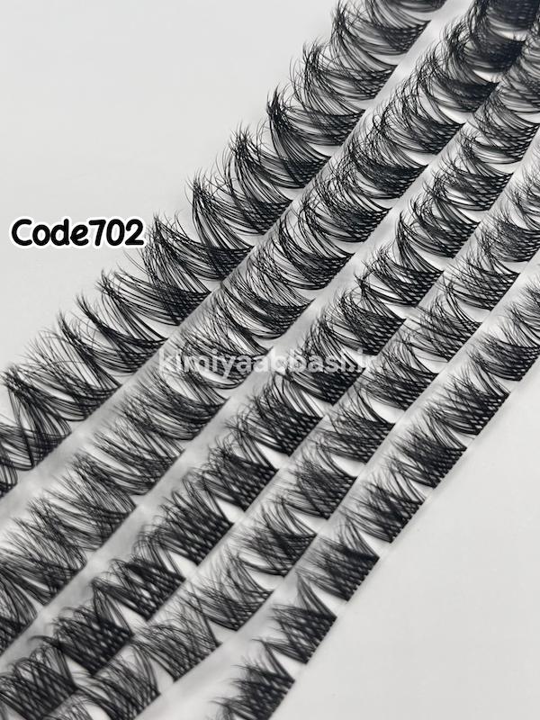 کد 702 (مژه فیشر ۵ بعدی) استایل CC بسته ۲۵ تایی