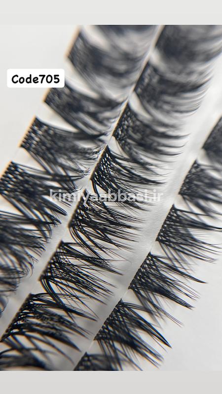 کد 705 (مژه ردمی) استایل CC بسته 25 تایی