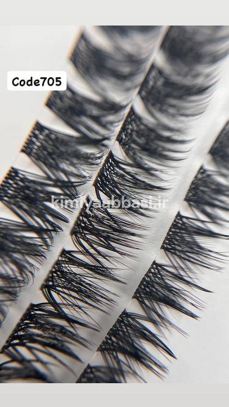 کد 705 (مژه ردمی) استایل CC بسته 50 تایی