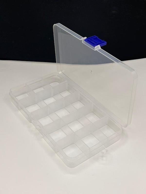 ظرف تقسیم مژه 15 محفظه ای