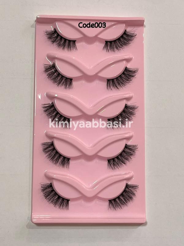 مژه 5 جفتی نیمه کد 003