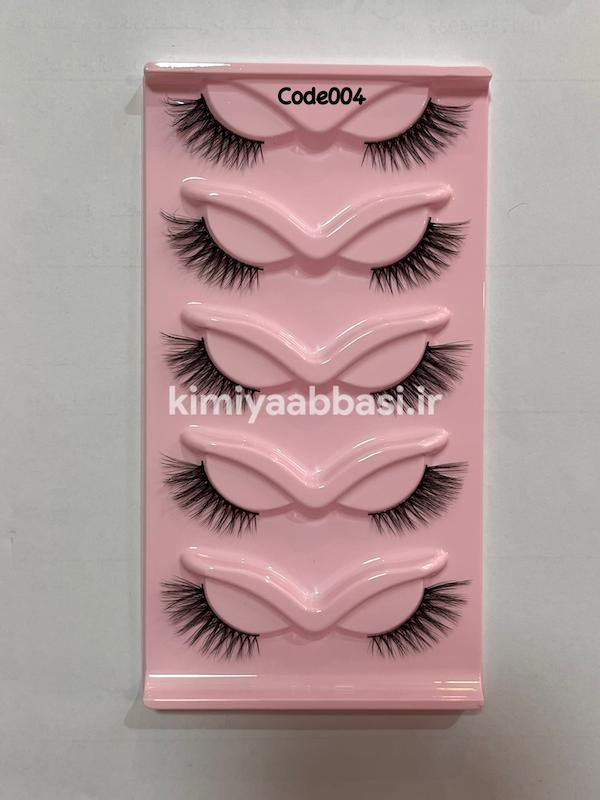 مژه 5 جفتی نیمه کد 004
