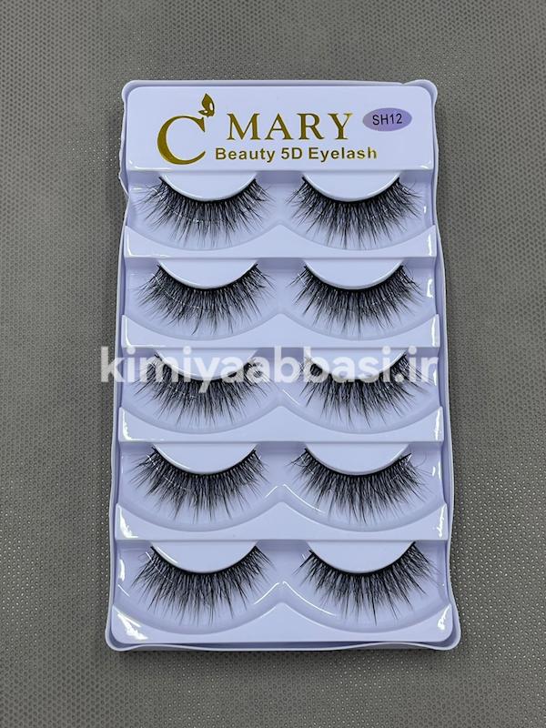 مژه ۵ جفتی سیماری کد SH12