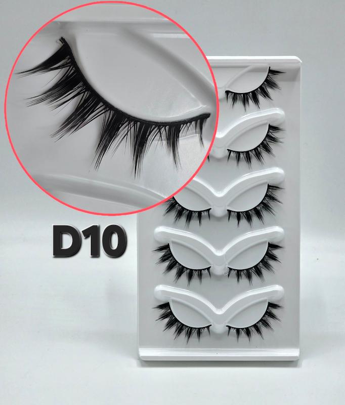 مژه انیمه ۵ جفتی کد D10