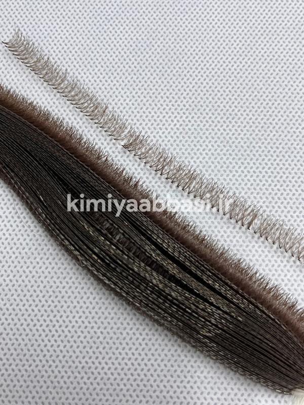 مژه گره ای قهوه ای سایز 10