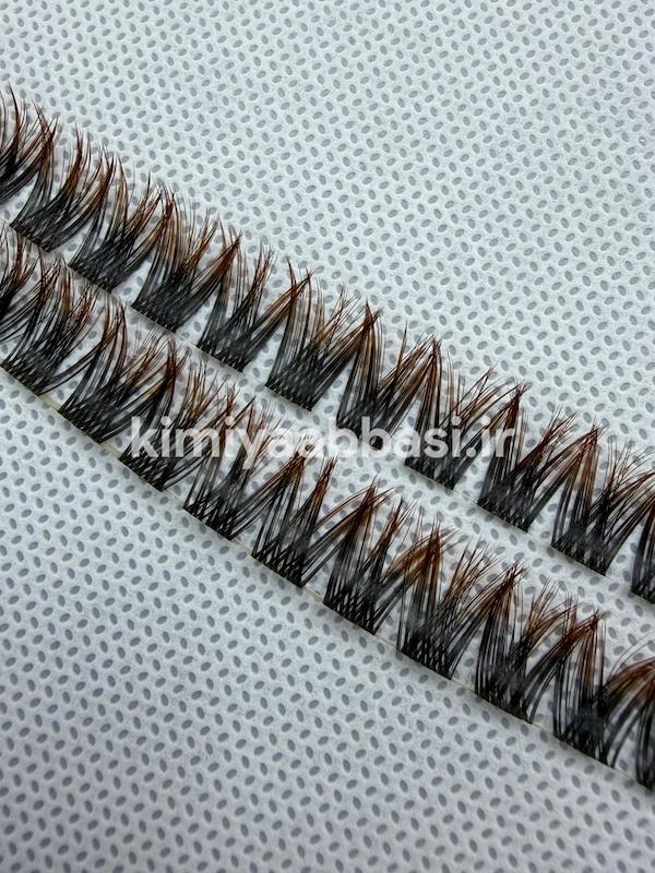 مژه فیشر آمبره قهوه ای سایز 12 ابریشمی