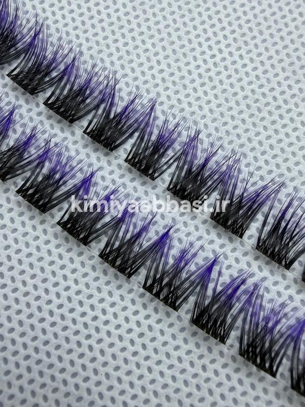 مژه فیشر آمبره بنفش سایز 14