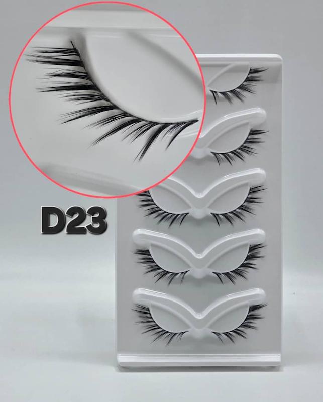 مژه انیمه ۵ جفتی کد D23