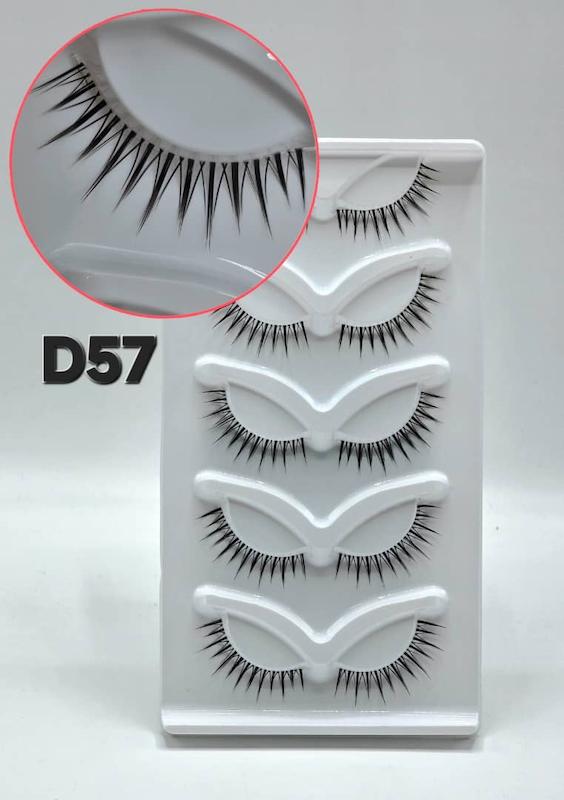 مژه انیمه ۵ جفتی کد D57