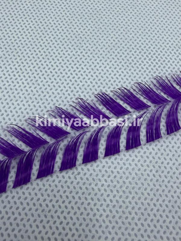 مژه فاکس رنگ بنفش