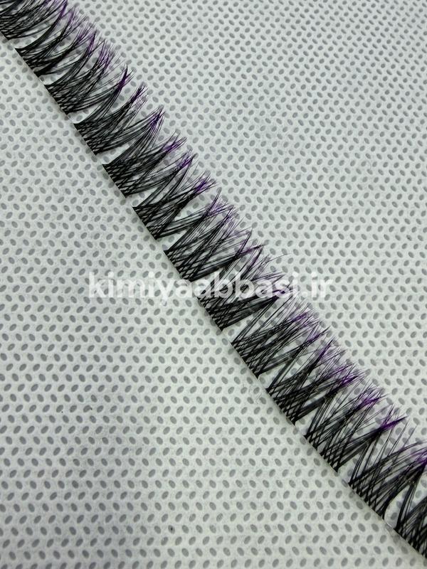 کد 755 مژه آمبره بنفش فر سی سایز14