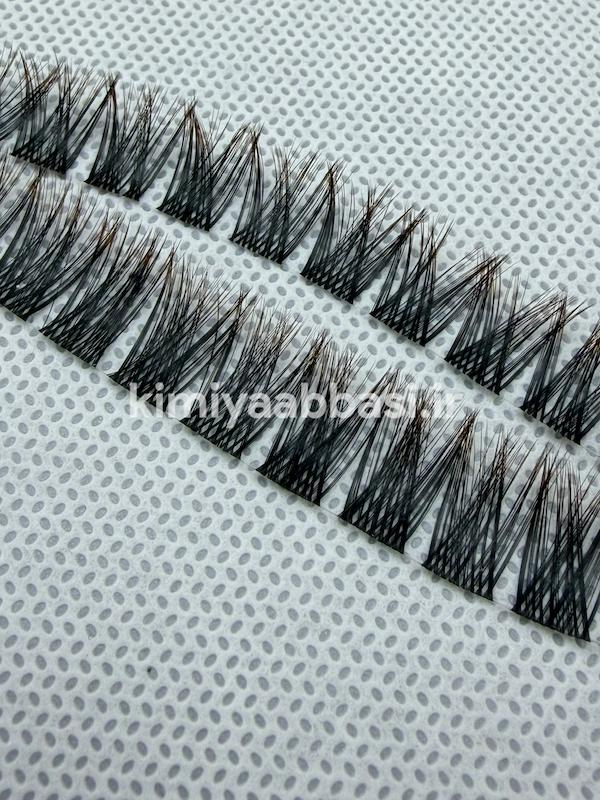 کد 754 مژه آمبره قهوه ای تیره فر سی