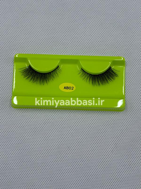 مژه تک جفتی ابریشمی کد AB02