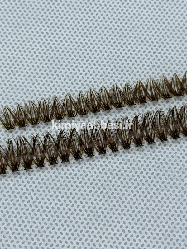 کد 781مژه قهوه ای ۶۰ گره فر D 