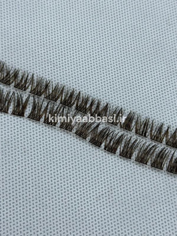 کد 780مژه فیشر قهوه ای عسلی فر CC سایز ۱۲