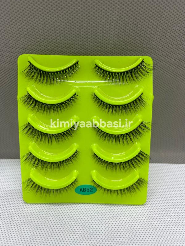 مژه 5 جفتی ابریشمی کدAB52