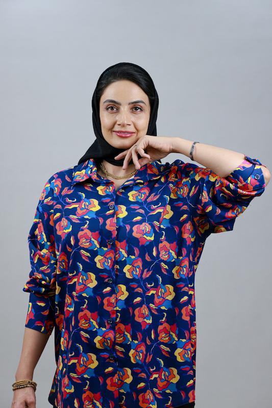 شومیز الیزه طرحدار