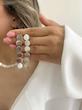گوشواره نقره ای دایره ای