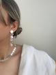 گوشواره نقره ای دایره ای